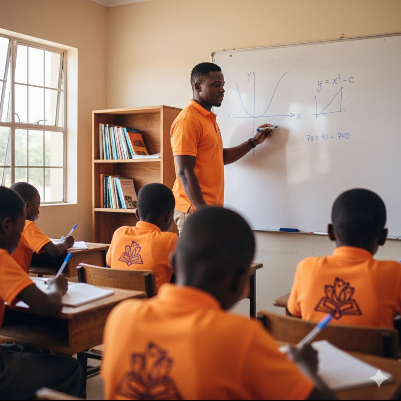 Teacher delivering a lesson